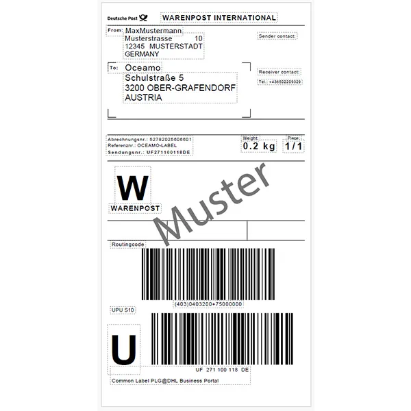 DHL Rücksende-Label